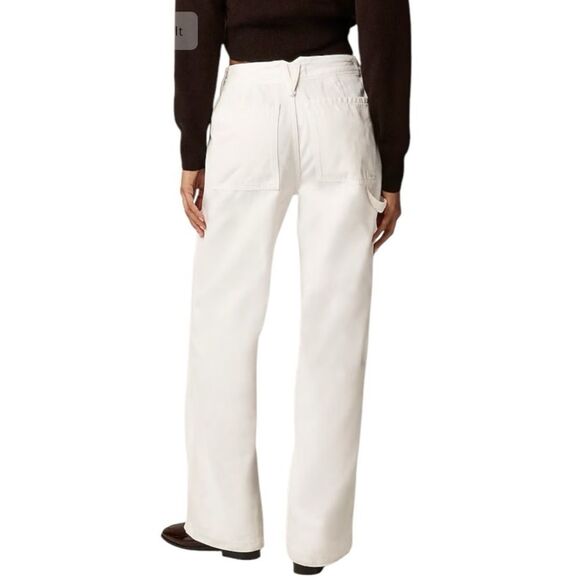 J Crew Point Sur wide-leg carpenter jean in white Womens Size 27 White‎ - Picture 11 of 13
